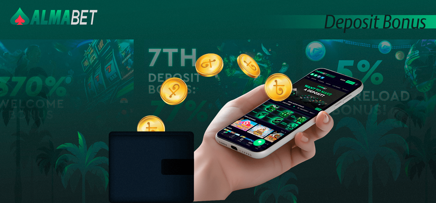 Check out the deposit bonuses at Almabet
